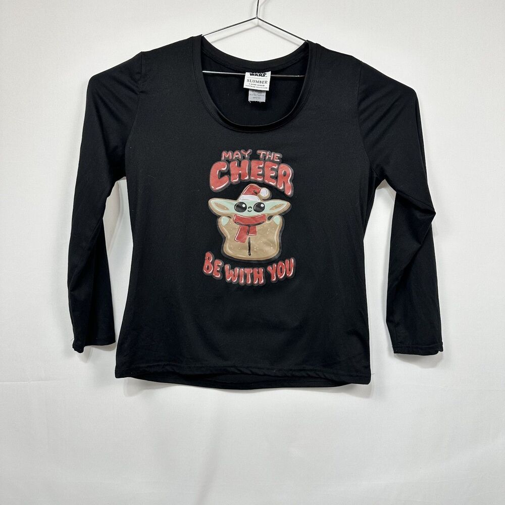 Star Wars The Mandalorian Grogu Long Sleeve Pajama Sleep Shirt Large